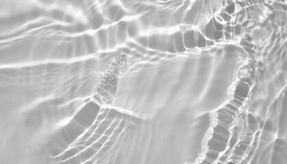 Abstract white transparent water shadow surface texture natural ripple background