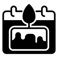 time icon, glyph icon style