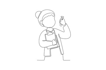 Continuous one line drawing Happy Teacher's day Vector art for congratulation cards, banners and flyers. International teacher's day concept. Doodle vector illustration.