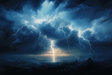Nebulonimbus Radiance, Portraying the Dance of Lightning and Hope in Monsoon Sky
