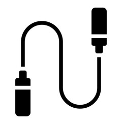 Jumprope solid glyph icon