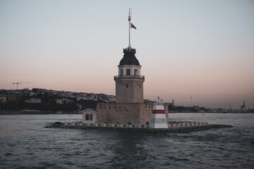 Fototapeta na wymiar Maiden's Tower in Istanbul, Turkey