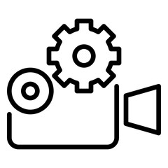 video Projector icon, line icon style