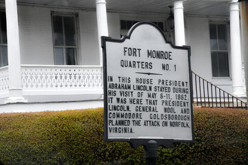 Historic house, Fort Monroe, Virginia