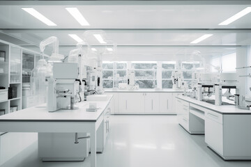 Modern white laboratory tecnology.