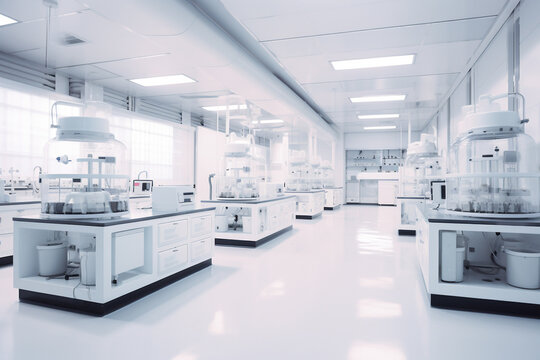 Modern white laboratory tecnology.