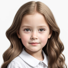 fine detail hyper realistic kids photo generated by AI.    The photo captured the innocence and cuteness of the kid.
