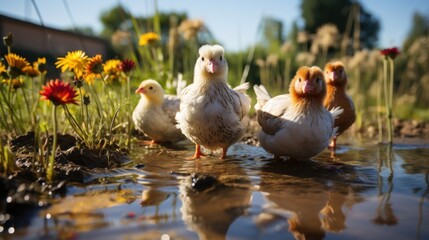 ducks on the lake