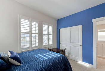 Modern residential luxury bedroom interior