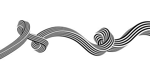 ribbon object with stripes, striped pattern 