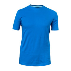 blue short sleeve t-shirt