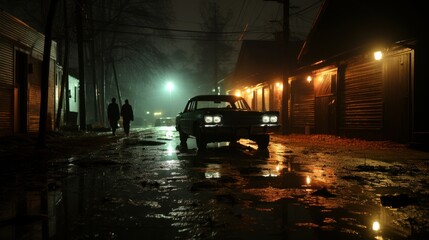 Obraz premium truck in night