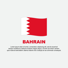 Bahrain Flag Background Design Template. Bahrain Independence Day Banner Social Media Post. Bahrain Background