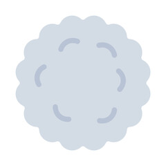 Wool fabric material icon