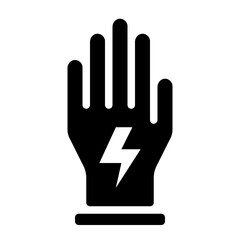 Glove for electrician outline icon