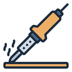 Soldering service repair filled line icon
