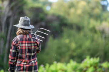 female farmer working in agriculture