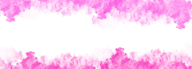 Pink color smoke transparent background