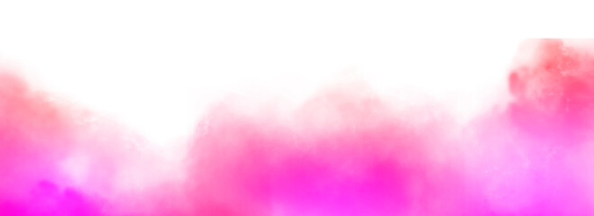 Pink color smoke transparent background © Sumedha