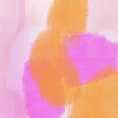 Pink Orange Abstract Painting Background