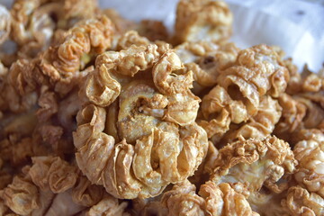 pork crackling. Crackling pork or pork snack