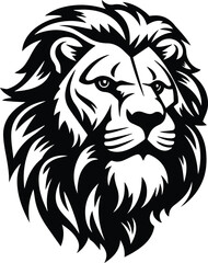 Lion Face Vector Logo Art