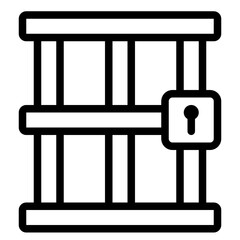 Prison Crime outline icon
