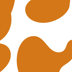 Orange Abstract Shapes Decor