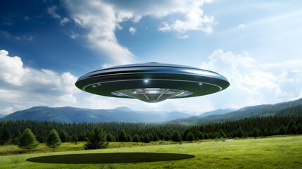 UFO Flying Saucer Spaceship Alien Spacecraft Science Fiction Universe Space