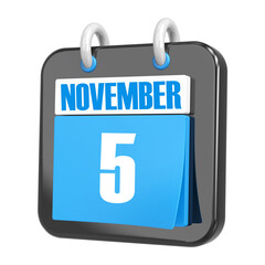 3d Rendering Of UI Icon november Day 5
