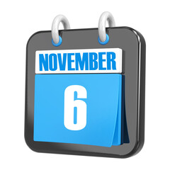 3d Rendering Of UI Icon november Day 6