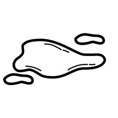 puddle line icon