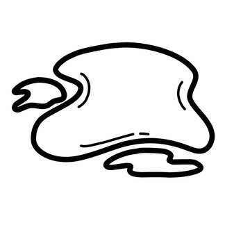 recommend clip art: puddle line icon