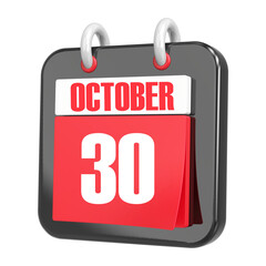 3d Rendering Of UI Icon October Day 30