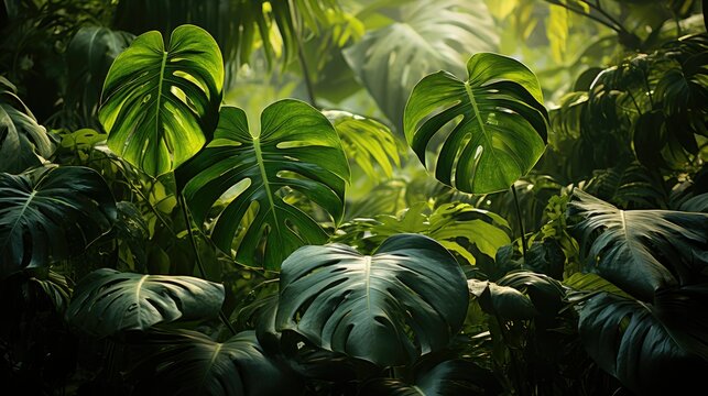 monstera leaves