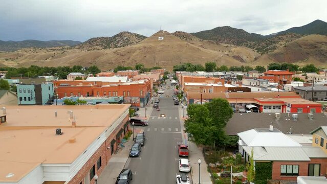 Aerial vieo Salida Colorado USA