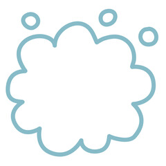 Cloud cute shape element