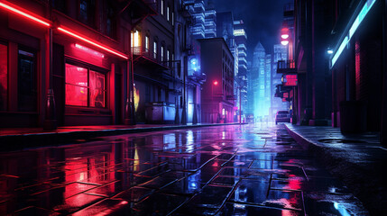 Neon Noir Reflections