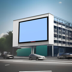 Fototapeta premium blank advertising billboard