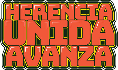 A vector design representing the progress that comes from united heritage