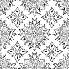 seamless pattern with flowers