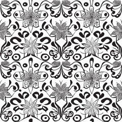 seamless pattern with flowers