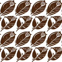 seamless pattern with leaves