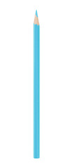 light blue pencil isolated on transparent background