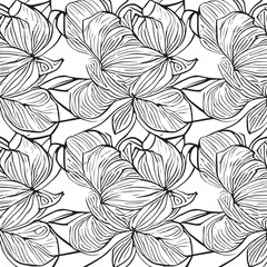 seamless pattern with flowers