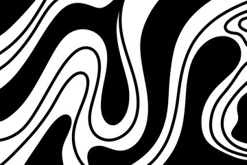 Black white well art line background illustration well