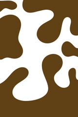 Abstract ink well art background illustration chocolate 