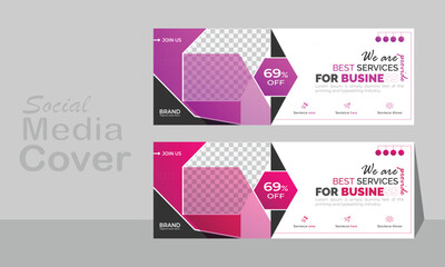 Creative corporate business marketing social media cover banner