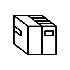 Cardboard box outline icon