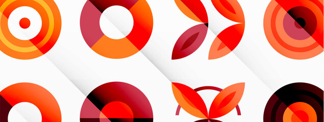 Vibrant and eye-catching vector background featuring a grid of colorful circles arranged in a patterned composition, perfect for modern and trendy designs